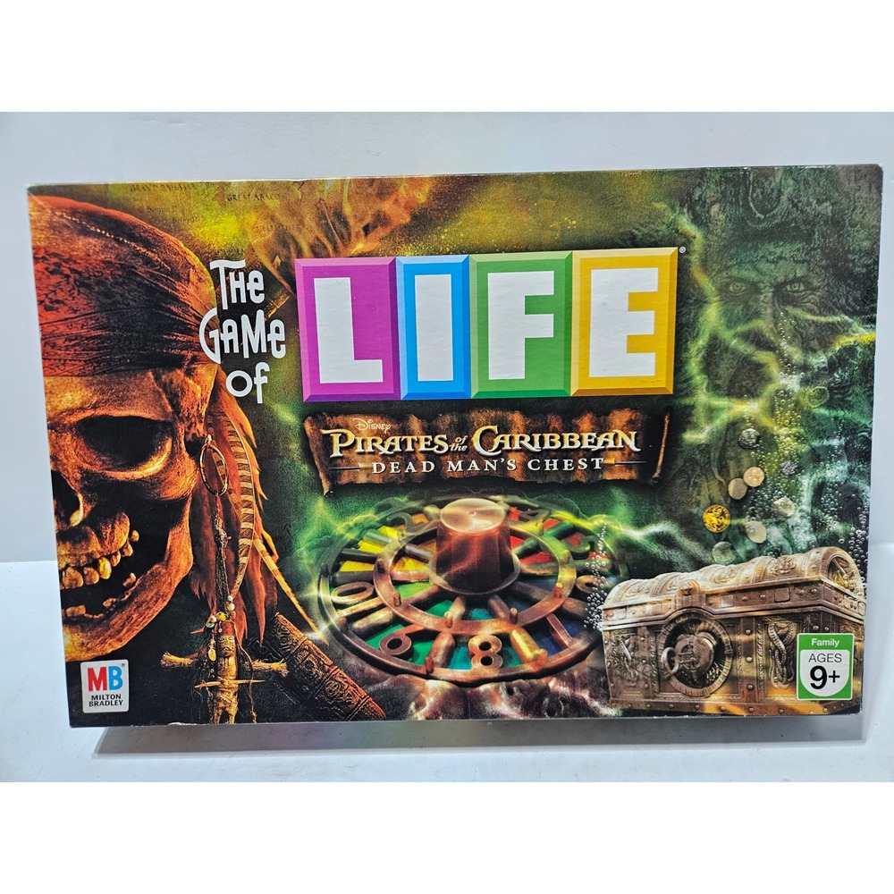 The Game of Life Pirates of the Caribbean Dead Man's Chest Board Game 2005